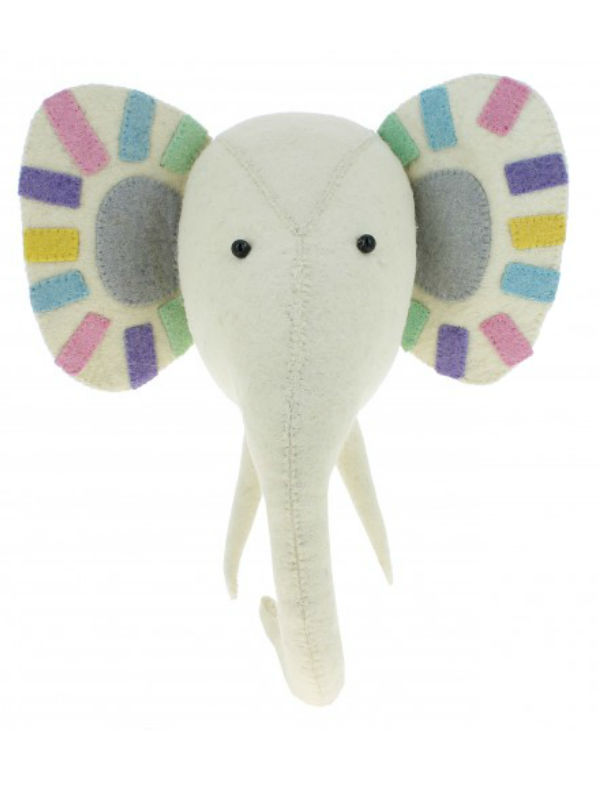 Dierenkop Olifant Pastel